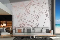 Carta da Parati Geometrica Righe e Onde