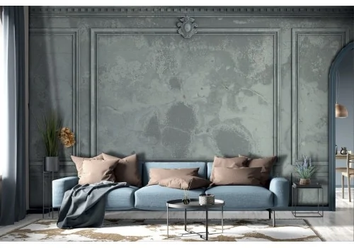 Vintage boiserie wallpaper faux wall surface-0122