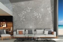 Carta da Parati Fiori Foglie Natura Vintage