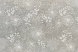 Wallpaper Design and Styles Flora and Fauna Flowers Leaves Nature Vintage