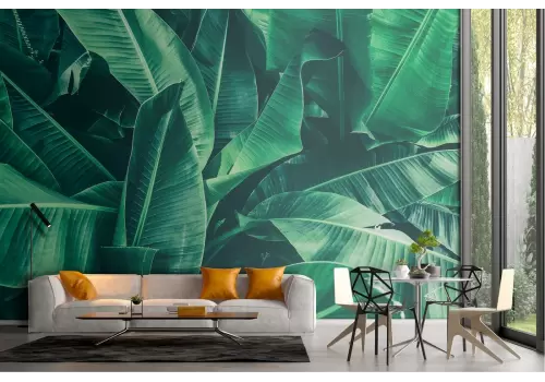 Tropical leaves green nature wallpaper 2