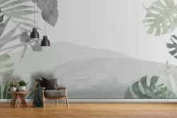 Tropical leaves Wallpaper-0135