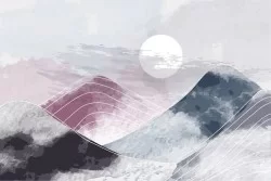 Carta da Parati Design e Stili Paesaggi e Natura Astratta Moderna Montagna Natura