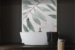 Carta da Parati foglie natura-0146