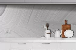 Abstract white and gray wave Wallpaper-0148