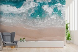 Carta da Parati paesaggio spiaggia con mare