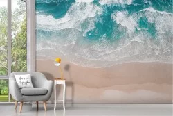 Wallpaper landscape beach with sea