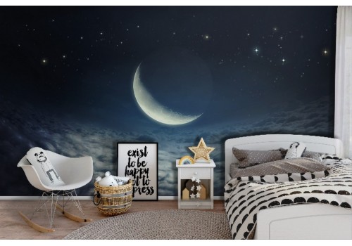 Carta da Parati Cielo notturno camera bambini-0153 2
