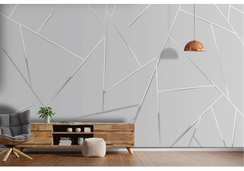 Modern Geometric Wallpaper Stripes and Waves