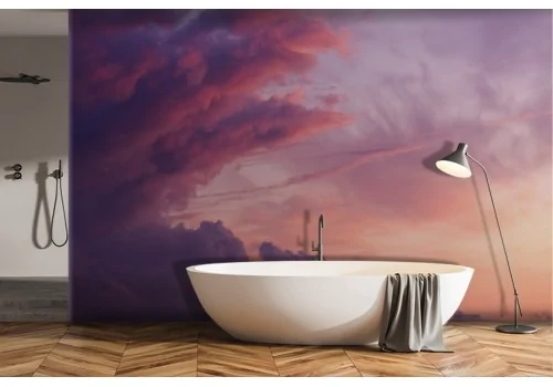 Wallpaper Sky sunset pink dawn landscape-0158