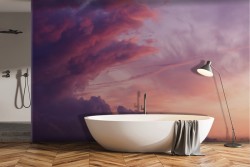 Wallpaper Sky sunset pink dawn landscape-0158