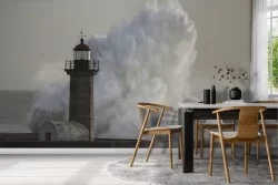 Wallpaper wave landscape lighthouse-0172