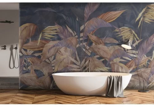 Carta da Parati foglie vintage-0176