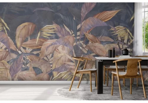 Carta da Parati foglie vintage-0176 2