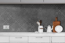 Vintage Geometry Grey Wallpaper-0178