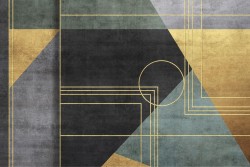 Wallpaper Design and Styles Geometric Luxury Stripes and Waves Vintage