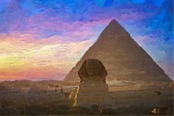 Wallpaper Design and Styles Landscapes and Nature Desert Oasis Paintings and Watercolors