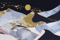 Carta da Parati Design e Stili Paesaggi e Natura Astratta Montagna Natura Luxury