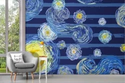 Carta da Parati Cielo Dipinti e Acquerelli Natura