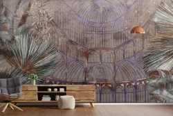 Stylized Nature Leaves Wallpaper