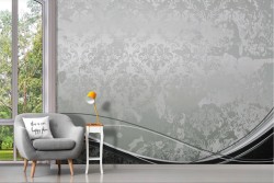 Vintage Stripes and Waves Wallpaper