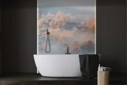 Carta da Parati foresta alberi paesaggio-0192