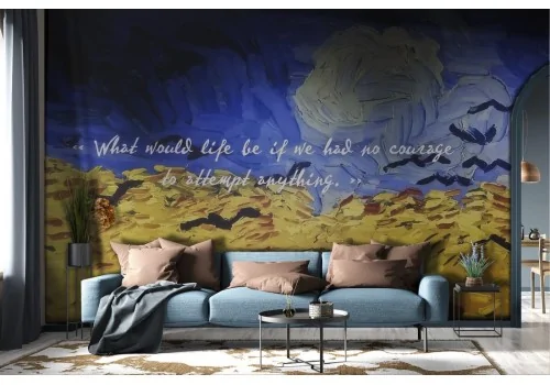 Artistic nature painted wallpaper phrase-0197