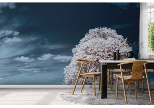 Pink tree wallpaper nature landscape-0204 2