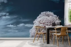 Pink tree wallpaper nature landscape-0204