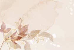 Carta da Parati Design e Stili Flora e Fauna Foglie Natura Stilizzata