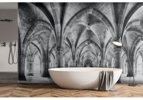 Wallpaper arches living room landscape 3D-0207