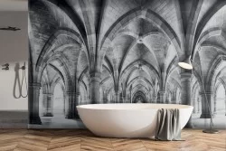 Wallpaper arches living room landscape 3D-0207