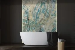 Carta da Parati colore astratto moderno azzurro-0214