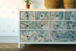 Carta da Parati Moderna Astratta Righe e Onde