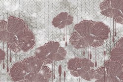 Wallpaper Design and Styles Flora and Fauna Flowers Nature Vintage