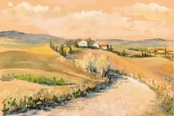 Carta da Parati Design e Stili Flora e Fauna Paesaggi e Natura Dipinti e Acquerelli Alberi Natura Prati e colline