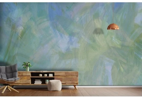 Turquoise cement surface wallpaper-0218 2