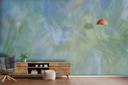 Turquoise cement surface wallpaper-0218