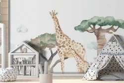 Jungle animals children's wallpaper-0220