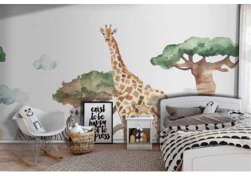 Carta da Parati animali giungla bambini-0220 2