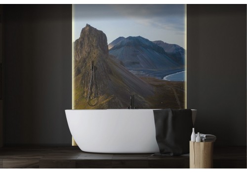 Mountain Wallpaper with sea landscape nature-0222 2