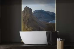 Mountain Wallpaper with sea landscape nature-0222