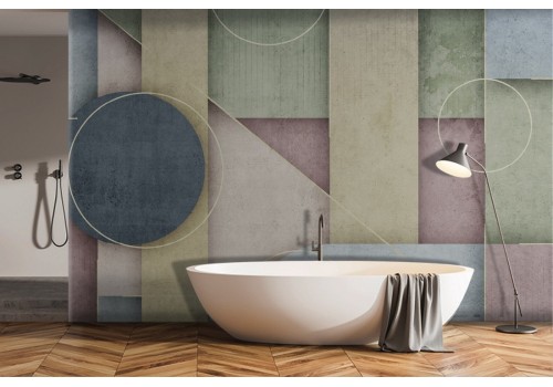 Geometric vintage wallpaper decoration-0226