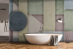 Geometric vintage wallpaper decoration-0226