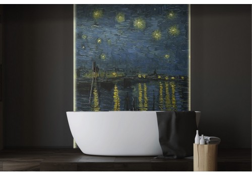 Carta da Parati Notte cielo stellato dipinto Van Gogh-0227