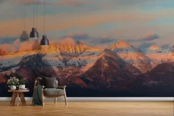 Wallpaper mountains with snow nature landscape-0232