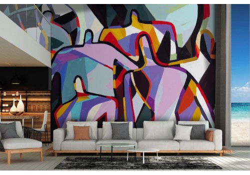 Abstract Wallpaper Paintings and Modern Watercolors
