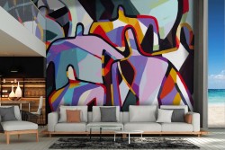 Abstract Wallpaper Paintings and Modern Watercolors