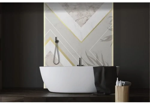 Marble Leaves Design Wallpaper-0240