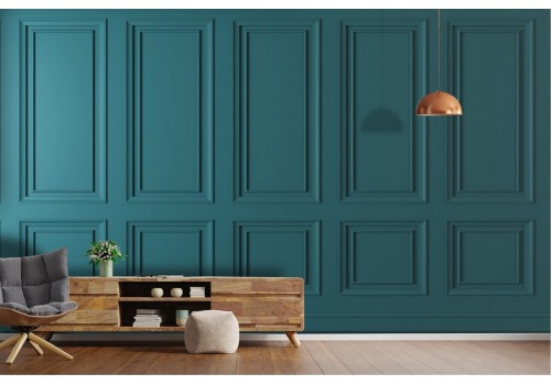 Blue vintage refined design wallpaper paneling-0244 2